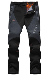 Rdruko Men's Snow Pants Waterproof Insulated Fleece Lined Ski Hiking Snowboard Winter Pants with Pockets