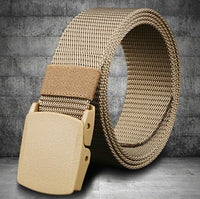 Men's Tactical Belt, Military Hiking Rigger 1.5" Nylon Web Work Belt Webbing Riggers Web Belt Heavy-Duty