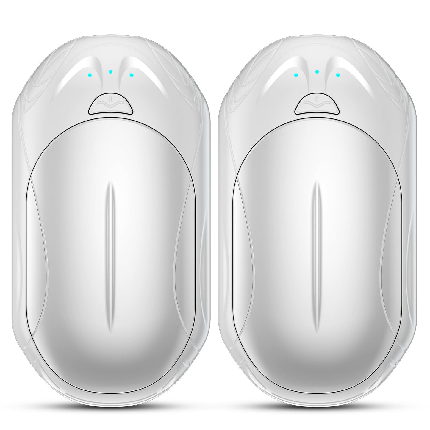 AI Hand Warmers Rechargeable 2 Pack, AI Smart Chips Electric Hand Warmers, 20Hrs Long Safe Heat, Portable Pocket Heater, Gifts for Christmas, Outdoor, Hunting, Golf, Camping Accessories