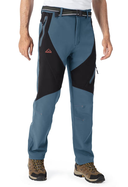 Rdruko Men's Snow Pants Waterproof Insulated Fleece Lined Ski Hiking Snowboard Winter Pants with Pockets