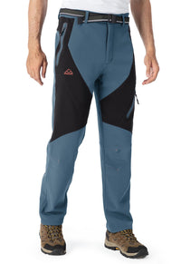 Rdruko Men's Snow Pants Waterproof Insulated Fleece Lined Ski Hiking Snowboard Winter Pants with Pockets