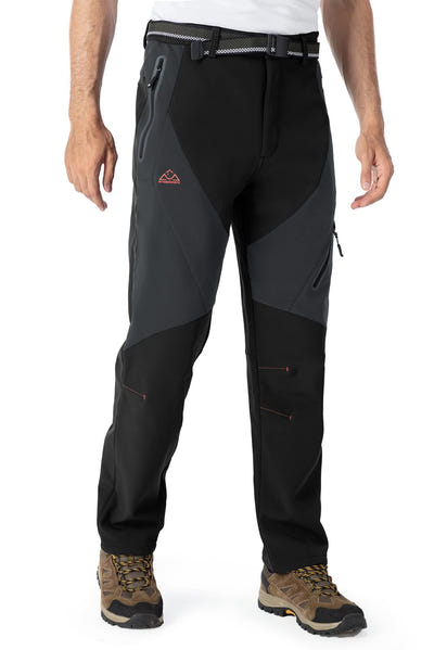 Rdruko Men's Snow Pants Waterproof Insulated Fleece Lined Ski Hiking Snowboard Winter Pants with Pockets