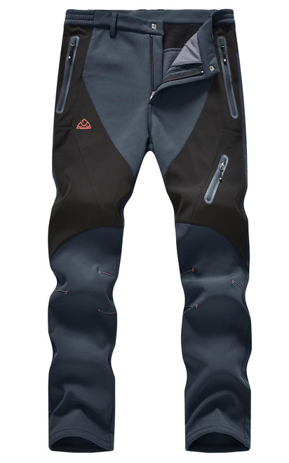 Rdruko Men's Snow Pants Waterproof Insulated Fleece Lined Ski Hiking Snowboard Winter Pants with Pockets