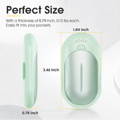 AI Hand Warmers Rechargeable 2 Pack, AI Smart Chips Electric Hand Warmers, 20Hrs Long Safe Heat, Portable Pocket Heater, Gifts for Christmas, Outdoor, Hunting, Golf, Camping Accessories