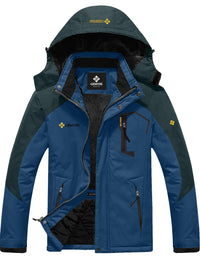 GEMYSE Men's Mountain Waterproof Ski Snow Jacket Winter Windproof Rain Jacket