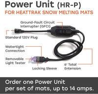 HeatTrak Heated Snow Melting Mats - Heated Outdoor Mats for Walkways - Electric Snow Melting Mats for Decks and Sidewalks - Trusted No-Slip Snow and Ice Melt Heated Sidewalk Mat (30” x 30")