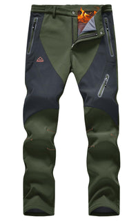 Rdruko Men's Snow Pants Waterproof Insulated Fleece Lined Ski Hiking Snowboard Winter Pants with Pockets