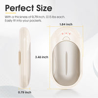 AI Hand Warmers Rechargeable 2 Pack, AI Smart Chips Electric Hand Warmers, 20Hrs Long Safe Heat, Portable Pocket Heater, Gifts for Christmas, Outdoor, Hunting, Golf, Camping Accessories