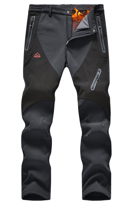 Rdruko Men's Snow Pants Waterproof Insulated Fleece Lined Ski Hiking Snowboard Winter Pants with Pockets