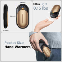 AI Hand Warmers Rechargeable 2 Pack, AI Smart Chips Electric Hand Warmers, 20Hrs Long Safe Heat, Portable Pocket Heater, Gifts for Christmas, Outdoor, Hunting, Golf, Camping Accessories