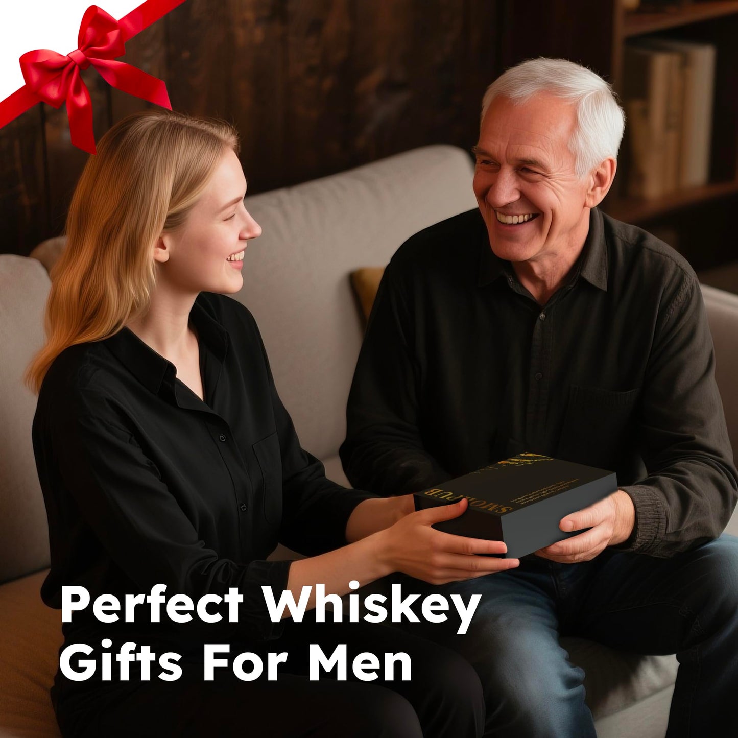 Electric Whiskey Smoker Kit Built-in Lighter, No Butane Needed, Rechargeable Cocktail Smoker Kit with 6 Wood Chips, Old Fashioned Drink Smoker Kit, Bourbon Whiskey Gifts for Men,Dad,Husband