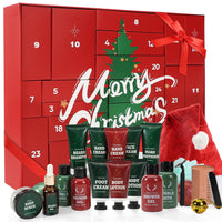 Advent Calendar 2025 for Adults, BODY & EARTH 24-Day Mens Advent Skincare Calendar 24PCS Beard Care Grooming Set, 2025 Beauty Countdown Calendar Christams Holiday Suprise Gift for Dads Boyfriend