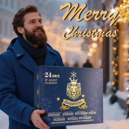 Advent Calendar 2025 for Adults, BODY & EARTH 24-Day Mens Advent Skincare Calendar 24PCS Beard Care Grooming Set, 2025 Beauty Countdown Calendar Christams Holiday Suprise Gift for Dads Boyfriend