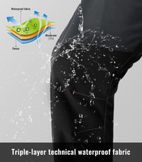 Rdruko Men's Snow Pants Waterproof Insulated Fleece Lined Ski Hiking Snowboard Winter Pants with Pockets