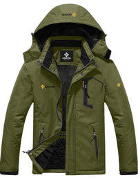 GEMYSE Men's Mountain Waterproof Ski Snow Jacket Winter Windproof Rain Jacket