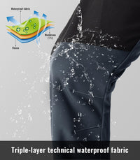 Rdruko Men's Snow Pants Waterproof Insulated Fleece Lined Ski Hiking Snowboard Winter Pants with Pockets