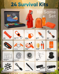 Survival Kit Advent Calendar 2025 - Adventure Gift Box for Adult Men Teen Boys - 24 Days Christmas Countdown Calendar Surprise Gifts for Outdoor Enthusiasts