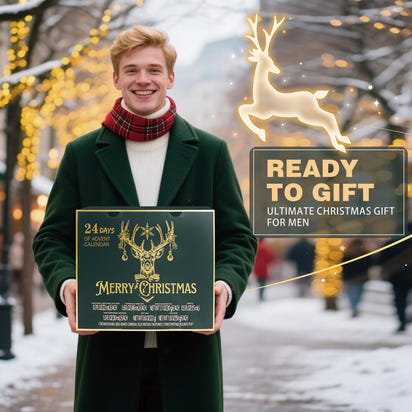 Advent Calendar 2025 for Adults, BODY & EARTH 24-Day Mens Advent Skincare Calendar 24PCS Beard Care Grooming Set, 2025 Beauty Countdown Calendar Christams Holiday Suprise Gift for Dads Boyfriend