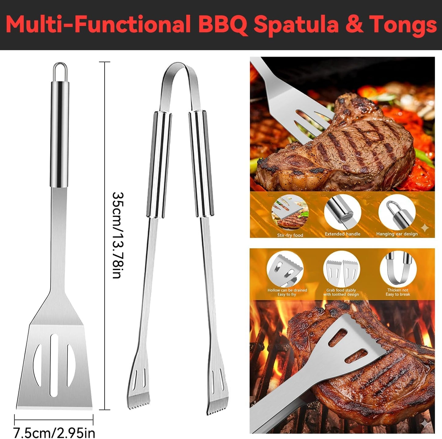 Grill Tool Advent Calendar 2025 Adults Men, 24 Day Countdown Christmas Calendar with Stainless-Steel Grilling Accessories Christmas Grilling Gifts for Dad Husband Son