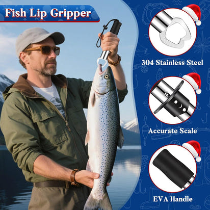 2025 Fishing Advent Calendar for Adult Men Teen, 24 Days Fishing Tools Accessories Kit Christmas Countdown Gifts, Xmas Surprise Gift for Dad Grandpa Husband Brother Boyfriend
