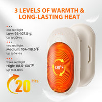 AI Hand Warmers Rechargeable 2 Pack, AI Smart Chips Electric Hand Warmers, 20Hrs Long Safe Heat, Portable Pocket Heater, Gifts for Christmas, Outdoor, Hunting, Golf, Camping Accessories