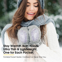 AI Hand Warmers Rechargeable 2 Pack, AI Smart Chips Electric Hand Warmers, 20Hrs Long Safe Heat, Portable Pocket Heater, Gifts for Christmas, Outdoor, Hunting, Golf, Camping Accessories