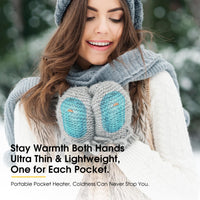 AI Hand Warmers Rechargeable 2 Pack, AI Smart Chips Electric Hand Warmers, 20Hrs Long Safe Heat, Portable Pocket Heater, Gifts for Christmas, Outdoor, Hunting, Golf, Camping Accessories