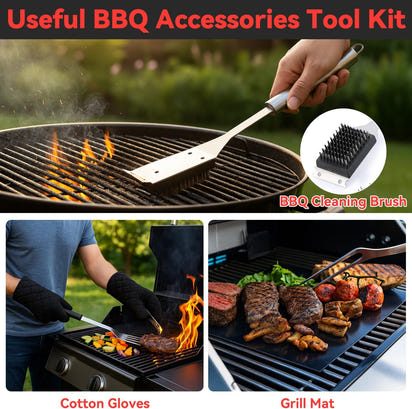 Grill Tool Advent Calendar 2025 Adults Men, 24 Day Countdown Christmas Calendar with Stainless-Steel Grilling Accessories Christmas Grilling Gifts for Dad Husband Son