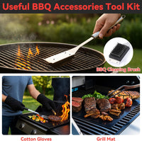 Grill Tool Advent Calendar 2025 Adults Men, 24 Day Countdown Christmas Calendar with Stainless-Steel Grilling Accessories Christmas Grilling Gifts for Dad Husband Son