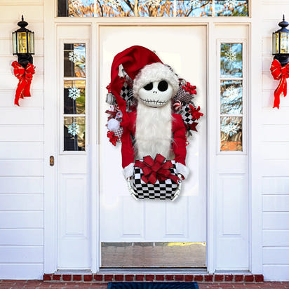 Nightmare Before Christmas Jack Skellington Wreath - Front Door Sign & Porch Decor